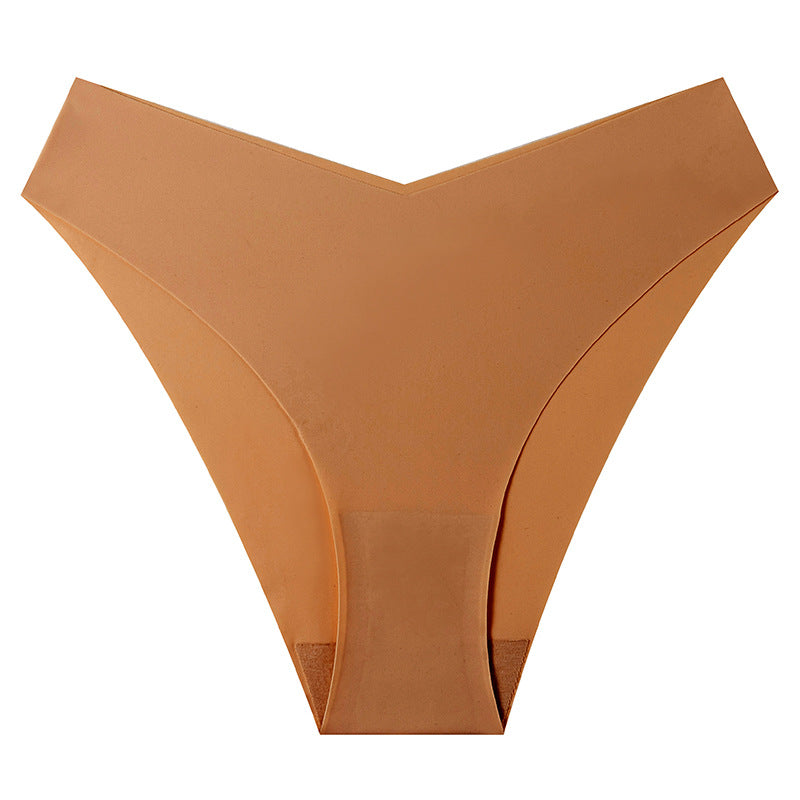 e-commerce european and american style athletic quick-dry plus-size briefs, breathable low-rise ice silk seamless underwear for women