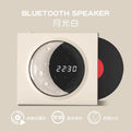 Lan yue clock bluetooth speaker small speaker wireless vinyl cd record player night light atmosphere birthday gift for girls