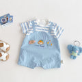 Summer newborn baby clothes, baby romper, cartoon short-sleeve, cartoon summer outfit, lightweight crawling suit, outdoor wear