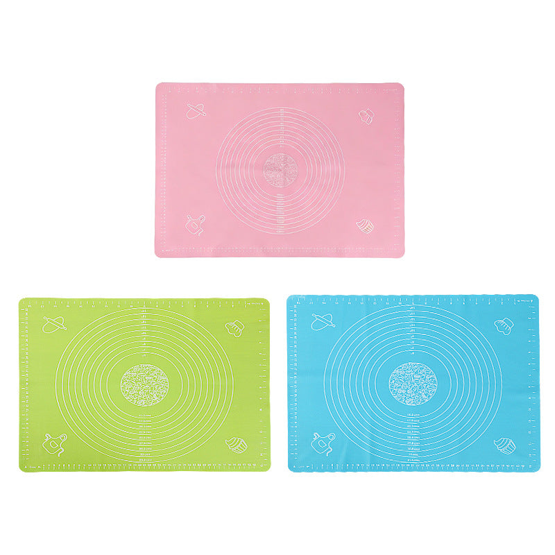 Food-grade silicone kneading mat - multi-purpose anti-spill dough rolling mat for dumplings - silicone kneading pad for home baking
