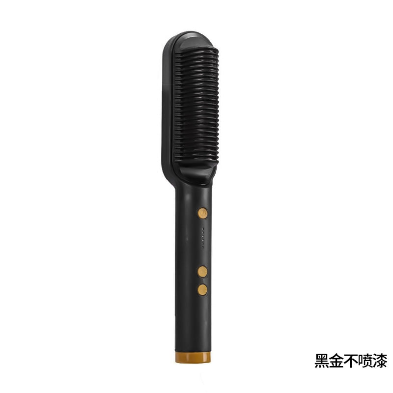 Wholesale straightening & curling hair brush - amazon cross-border listing - hair straightener & curler for women & men - wet & dry use