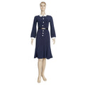 Kayaat cross-border african plus size women's clothing long sleeve slimming look high socialite doll collar dress with belt