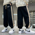 Kids' boys' autumn pants  new spring/autumn style athletic boy's trousers, trendy sweatpants for mid-to-large children
