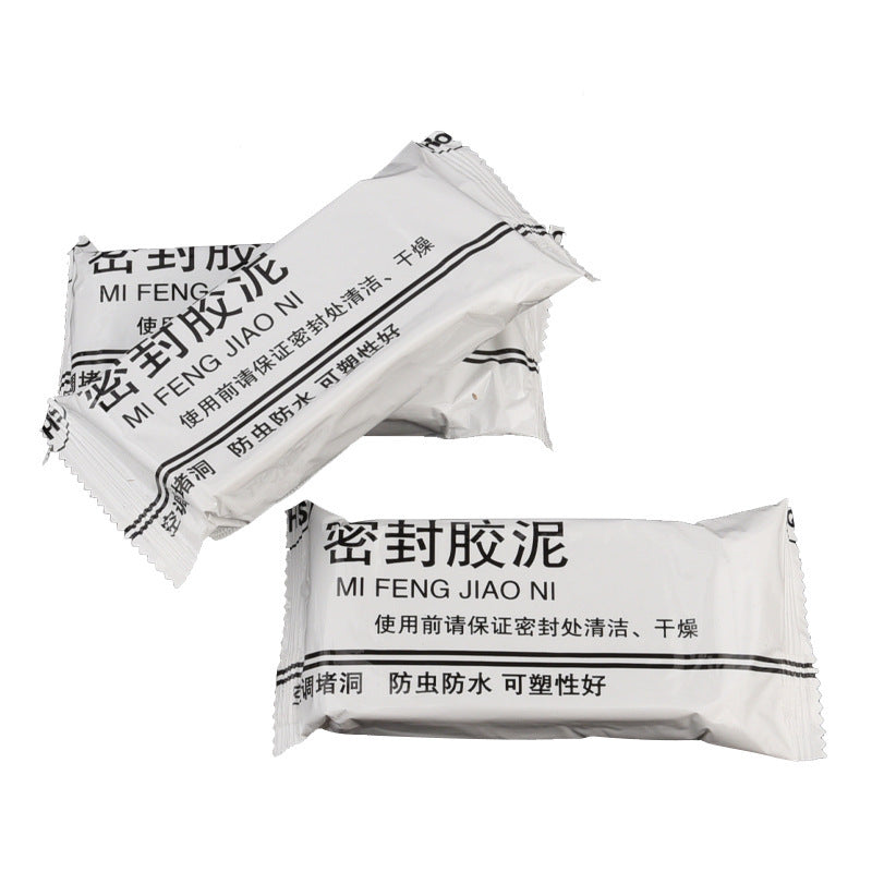Air conditioner hole sealing putty, wall hole repair, rubber cement, hole plug, fireproof, waterproof, rodent-proof sealing mud - white