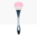 (clearance sale) mini1# - gunmetal - white base pink tip powder brush + opp packaging