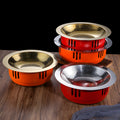 Stainless steel alcohol stove small hot pot seafood dry pot pot set for home alcohol hot pot dry pot heating stove pot