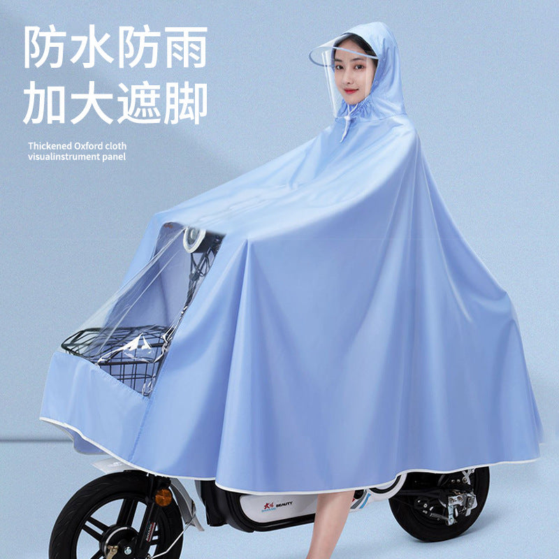 Raincoat raincoat electric vehicle motorcycle special adult outwear extra thick oxford cloth full length waterproof