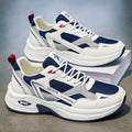 Men's athletic shoes - 2026 new summer collection - breathable mesh sneakers for men - thick-soled running shoes - dad shoes for students