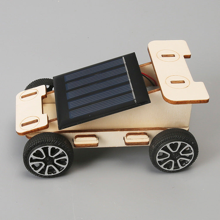 Primary school students science experiment teaching aids DIY handmade material package technology small production small equipment solar car