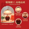 Wedding table lamp, wedding room bedside lamp, burgundy ever-bright lamp, wedding high-end wedding gift, dowry table lamp