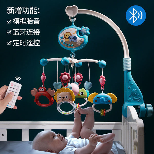 Cross-border  export baby music rotating bedside bell crib bell toy newborn light music projection