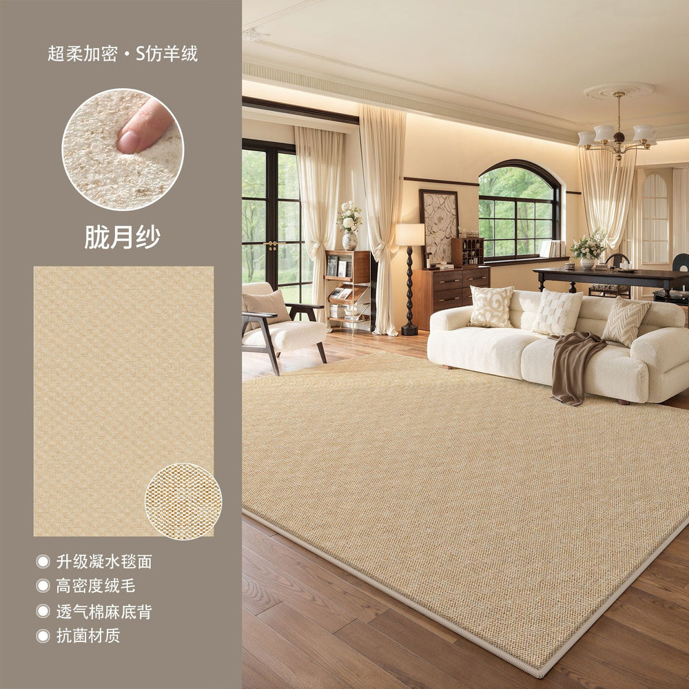 Carpet living room green new arrival medieval style stain-resistant waterproof floor mat no-wash and wipeable classy bedroom bedside floor mat