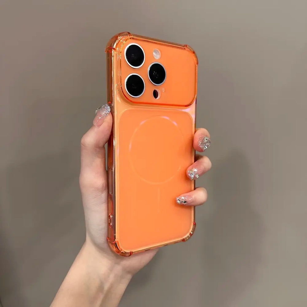 Four-corner anti-fall corning shell is suitable for iphone 16 frosted transparent mobile phone case that instantly turns into apple 17promax soft case
