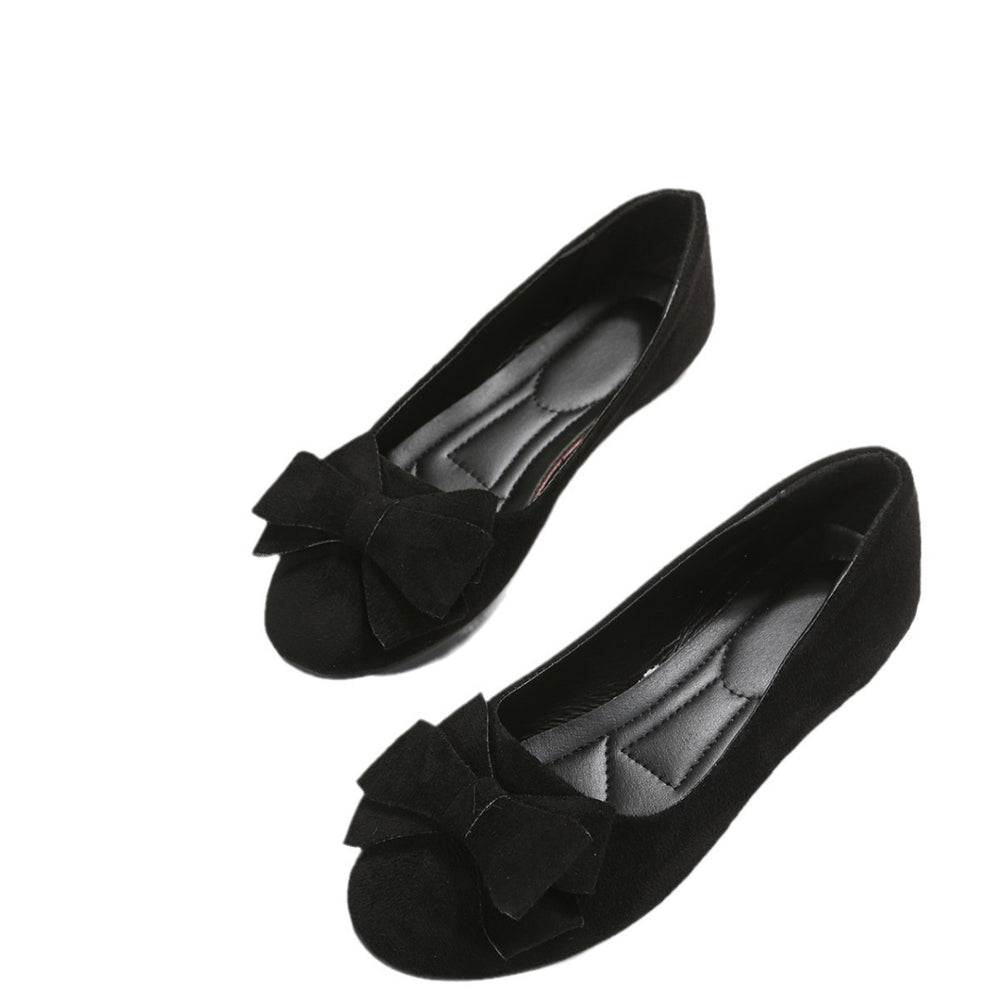 export women's lightweight soft sole loafers - spring/autumn new collection, bow accent, comfortable, non-slip ladies' flats