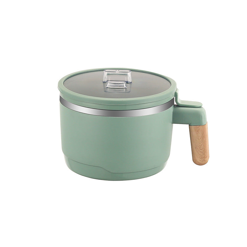 304 stainless steel instant noodle cup - portable double-walled bowl with lid for student dorms, japanese-style lunch box, bento box, gift