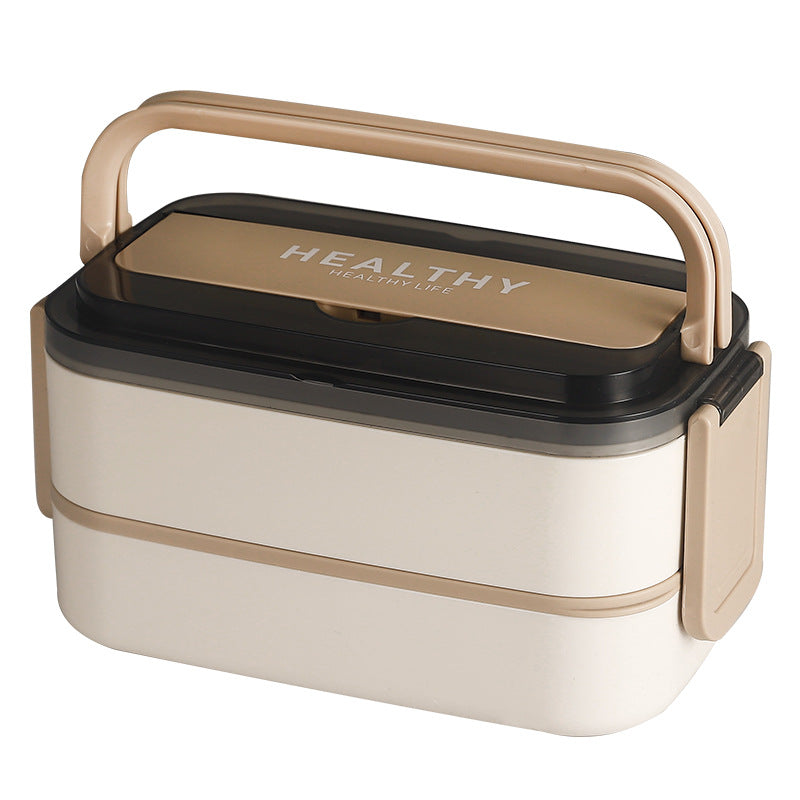 304 stainless steel bento box office worker large-capacity portable lunch box food grade student double-layer thermal insulation lunch box