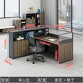 Saint li staff office desk and chair set - minimalist modern computer desk, office financial partition desk
