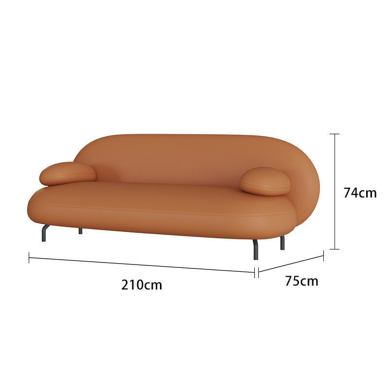 Nordic light luxury living room sofa hotel reception coffee table set modern tech fabric furniture small apartment minimalist modern