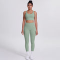 new brushed tight yoga wear cross-back sports bra suit cloud-like quick-drying running fitness wear