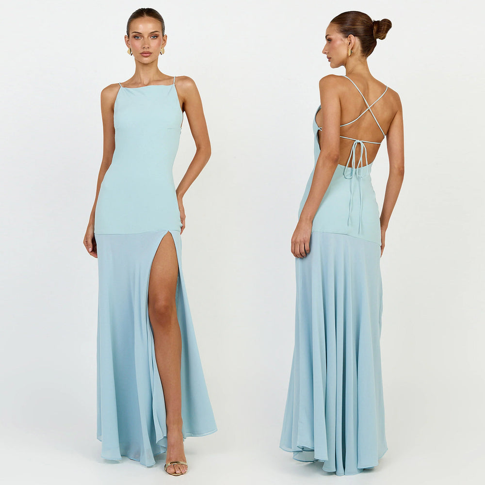 C7757 cross-border    new women's high-end light formal dress for dates and banquets