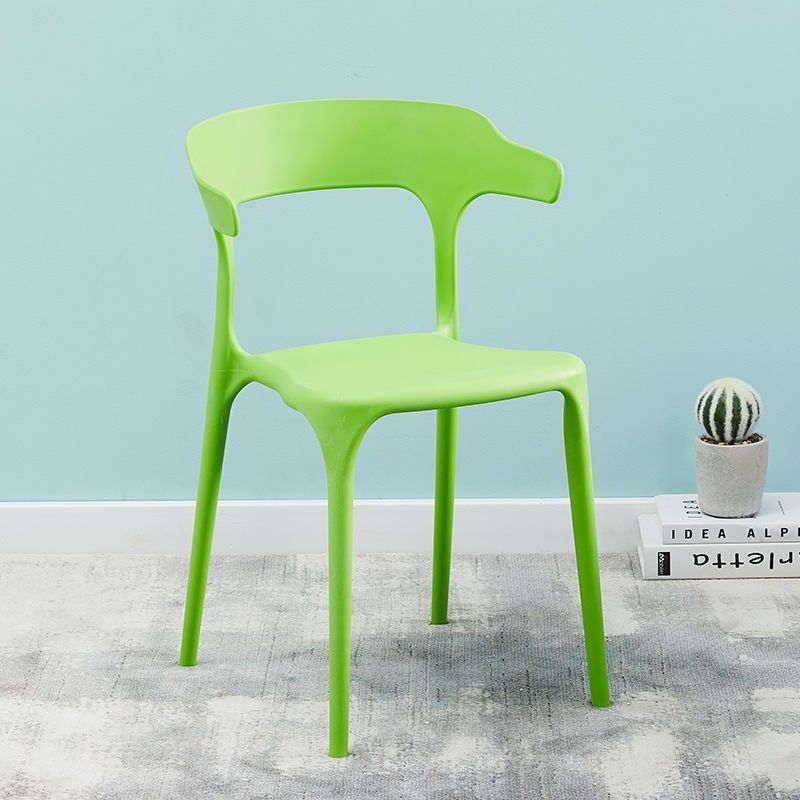 Plastic horn chair dining table backrest stool backrest chair for homescandinavian dining chair adult thickenedthickened durable