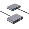 Type-c four-in-one docking station c to 4khdmi+vga+usb3.0+pd100w converter multi-interface