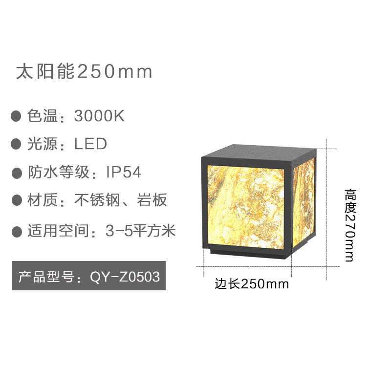 Solar lights, outdoor garden lights, landscape lights, waterproof lawn lights, solar column lights, wall lights, slate lights