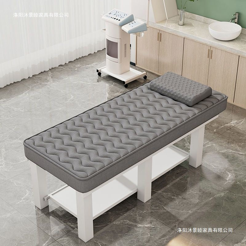 Latex solid wood beauty bed, beauty salon massage bed, physiotherapy bed, ear picking, tattoo, eyelash moxibustion massage bed