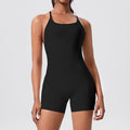 New arrival cross-border cross-back tight one-piece yoga wear sports casual hip lift all-in-one one-piece yoga wear