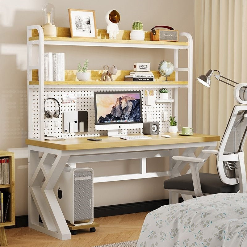 Computer desk home office desk bedroom student desk bookshelf all-in-one with pegboard simple storage study table