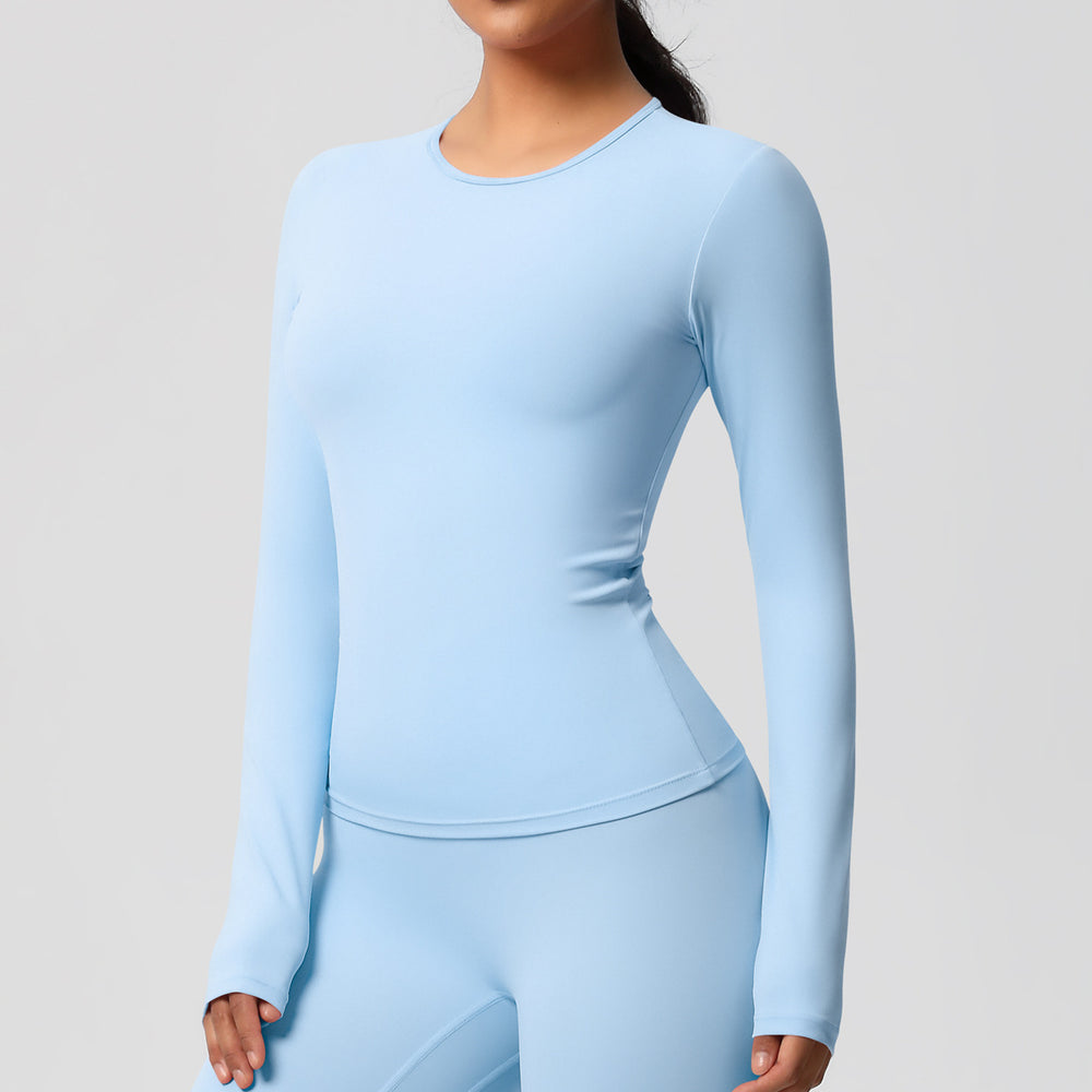 Ready-to-ship cross-border double-sided brushed, form-fitting, breathable solid color training yoga set, eight-piece athletic running fitness outfit for women