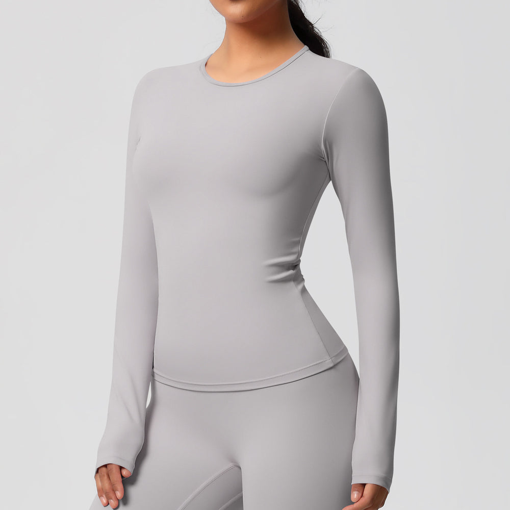 Ready-to-ship cross-border double-sided brushed, form-fitting, breathable solid color training yoga set, eight-piece athletic running fitness outfit for women