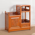 Living room tea cabinet old elm chinoiserie tea table solid wood sideboard sofa side cabinet restaurant wine cabinet locker