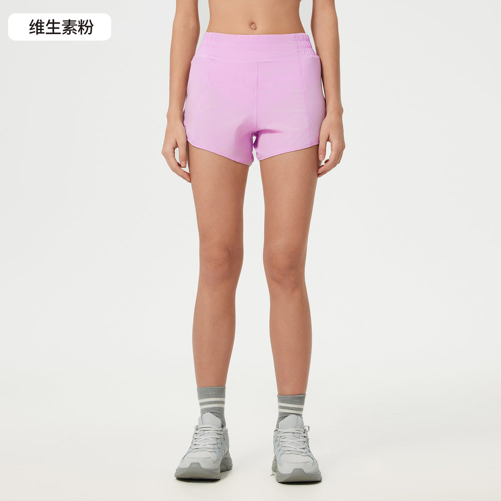 Premium women's loose-fit quick-dry athletic shorts - summer lined running, training, fitness, and yoga shorts - d25004