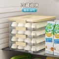 Dumpling box food grade frozen refrigerator storage box for home multi-layer crisper box kitchen wonton dumplings quick-frozen special