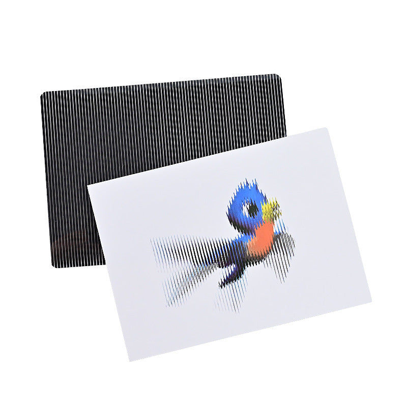 Raster animation Moire stripe children's early education science experiment STEAM handmade DIY technology small production small invention