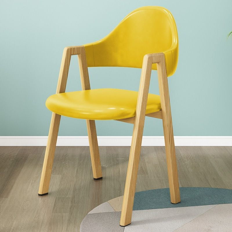 Dining chair home casual modern scandinavian chair bedroom study desk chair casual stool backrest commercial dining table chair