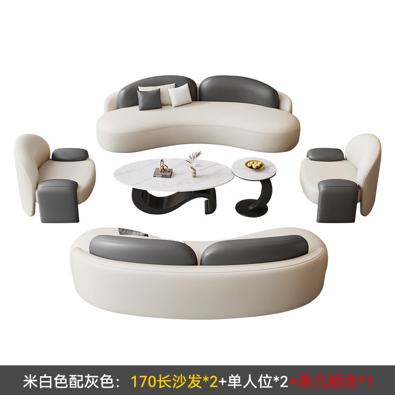 Hotel lobby, vip lounge, reception area, waiting area, curved sofa for sales offices and negotiation rooms