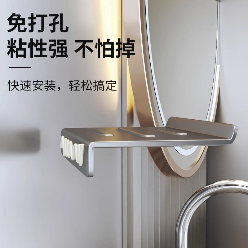No punching toilet tissue box toilet mobile phone rack wall-mounted roll paper rack bathroom shelf tissue rack