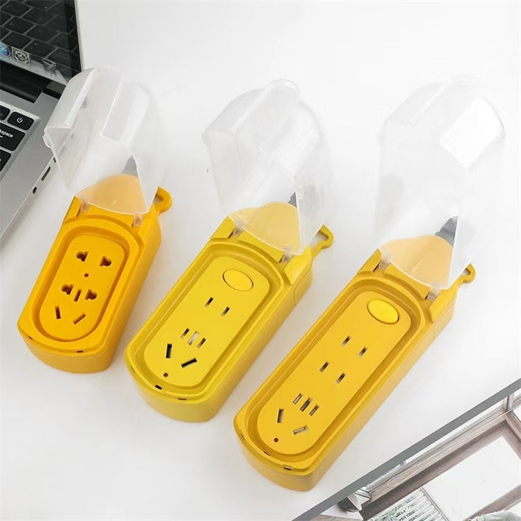 Outdoor waterproof socket kitchen bathroom anti-splashing box without wire self-wiring porous power strip anti-drop with switch