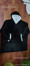 Lazy pullover pajamas, heattech clothing, cashmere tv blanket, hugging hoodie, cold-proof heattech nightgown, home clothes