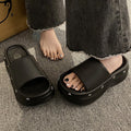 7 thick sole slippers for women summeroutwear soft bottom flip-flops slippers beach bath high heels niche style popular sandals
