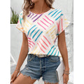 summer european and american cross-border trade style top - short sleeve summer