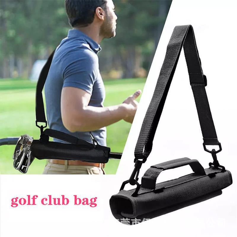 Portable golf club bag mini golf satchel club bag green bag crossbody shoulder bag half set of club bag