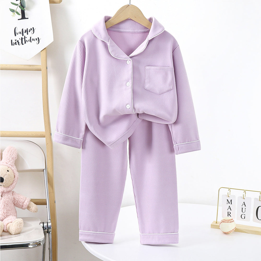 Derong heattechsuit double-sided couple pajamas women's thickened winter men's lapel home clothes pajamas suit