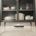 Kitchen for home steel storage cabinet balcony bedroom living room multi-layer dust-proof double door storage cabinet with wheels