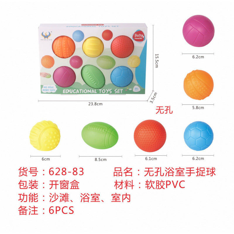 Cross-border  vinyl environmental protection early education shape color cognition bathroom water toy gift stacking music set