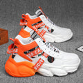 Spring men's shoes winter middle school basketball sports running shoes youth casual high-top chunky sole dad shoes trendy sneakers