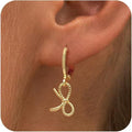 Export beautiful bows pendant earrings stylish ring earrings trendy new products for girls party holiday gifts