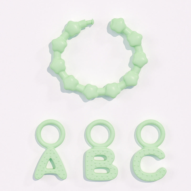 Baby silicone bracelet, toothpaste, baby anti-eating hand glue, gnawing baby teeth, toy pacifier, molar stick
